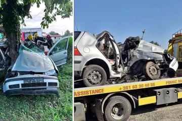 Probudio ih stra&scaron;an prasak: Golf se omotao oko stabla, dvojica mladića poginula na mjestu