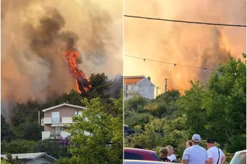Vatrena buktinja kod Trogira pod kontrolom: Vatrogasci i dalje dežuraju na terenu