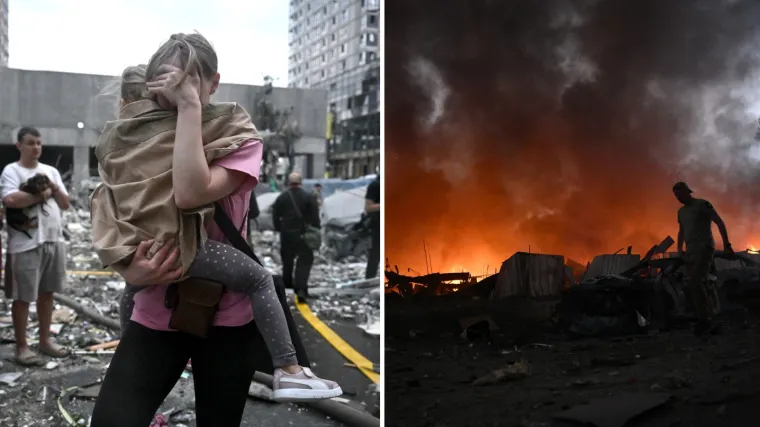 Scene očaja u Kijevu: Eksplozije i dim probudile grad, sve je vi&scaron;e žrtava silovitog napada