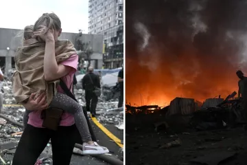 Scene očaja u Kijevu: Eksplozije i dim probudile grad, sve je vi&scaron;e žrtava silovitog napada
