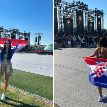 Mia iz 'Gospodina Savr&scaron;enog' bila na Thompsonovom koncertu u Zapre&scaron;iću pa pozirala s hrvatskom zastavom