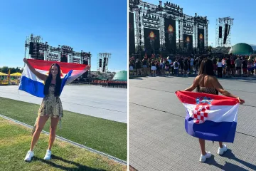 Mia iz 'Gospodina Savr&scaron;enog' bila na Thompsonovom koncertu u Zapre&scaron;iću pa pozirala s hrvatskom zastavom
