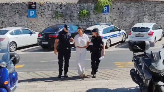 Laura Prgomet s lisicama na rukama dovedena pred DORH: Objavljena snimka