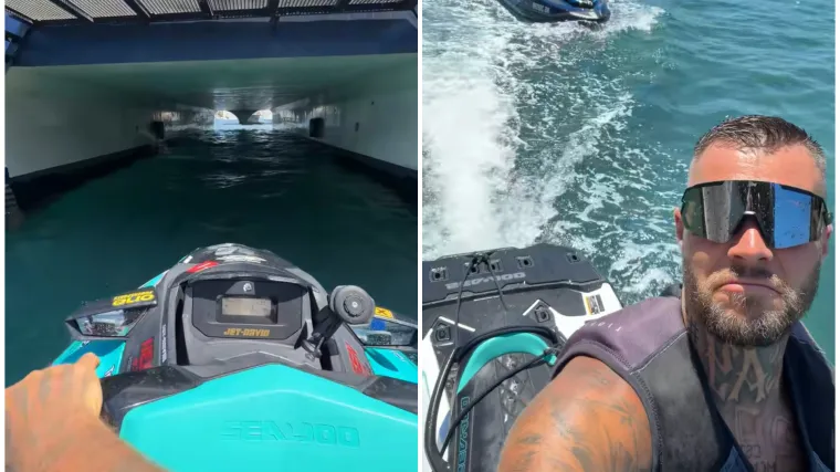 Nijemac koji se provozao jet skijem ispod katamarana: 'U blizini smo Slovenije, pozdravljamo Hrvatsku'