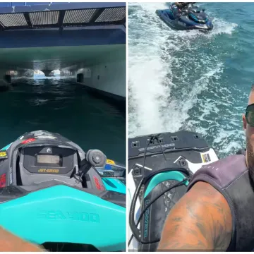 Nijemac koji se provozao jet skijem ispod katamarana: 'U blizini smo Slovenije, pozdravljamo Hrvatsku'