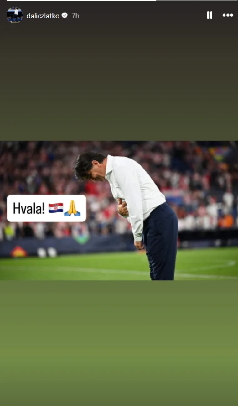 Zlatko Dalić se kasno sinoć oglasio i napisao samo jednu riječ