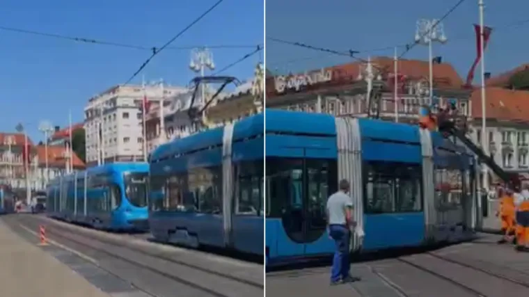 Kolaps na Trgu bana Jelačića, pogledajte snimku zastoja: Oglasio se ZET