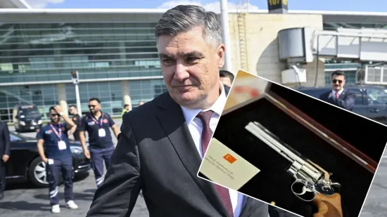 Znamo &scaron;to će Milanović napraviti s revolverom kojeg mu je poklonio Erdogan: Evo gdje će biti izložen