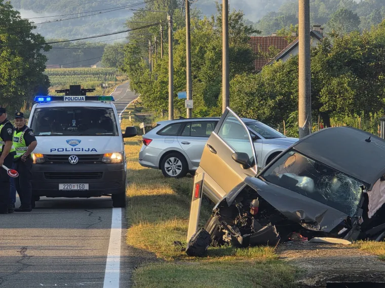 Stra&scaron;na nesreća kod Požege, poginuo vozač Audija: 'Čuli smo stra&scaron;an prasak'