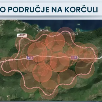 Satelitske snimke otkrivaju razmjere kataklizme na Korčuli: Dvije fronte spojile su se u pakao