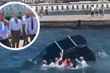 Pojavila se snimka drame na Jadranu: Auto krenuo tonuti, vojnici bez razmi&scaron;ljanja skočili u pomoć