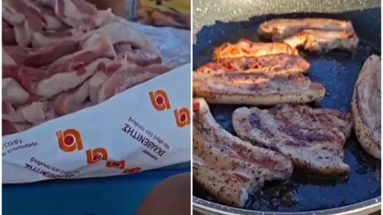 Ovakvo ne&scaron;to samo Balkanci mogu: Raspalili ro&scaron;tilj nasred plaže u Grčkoj, video je pravi hit