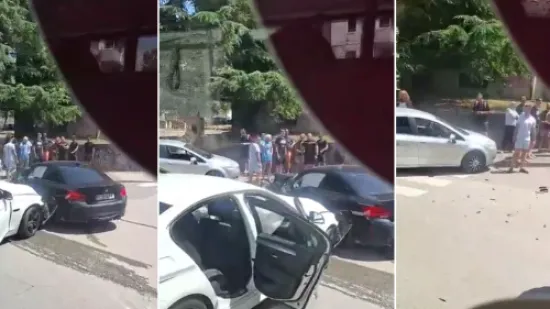 Kr&scaron; i lom u Puli: Žestok sudar dva automobila! Pogledajte snimku s mjesta nesreće