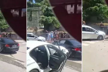 Kr&scaron; i lom u Puli: Žestok sudar dva automobila! Pogledajte snimku s mjesta nesreće