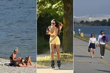 Zagrepčani iskoristili vrući dan na Jarunu: Pažnju plijenila 'ljepotica u žutom' na rolama
