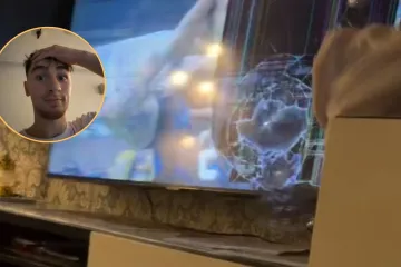 Navijač postao hit na mrežama: Bacio je ča&scaron;u i razbio TV u trenutku kada je Argentina zabila gol