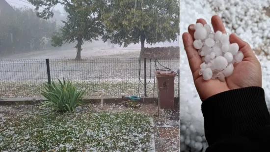 Nevrijeme na području Petrinje, dvori&scaron;ta prekrio debeli sloj leda: 'Ovo jo&scaron; nismo doživjeli'