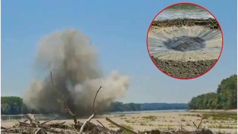 Na Dunavu uni&scaron;tene dvije bombe te&scaron;ke 120 kilograma! Ova eksplozija će vam reći sve