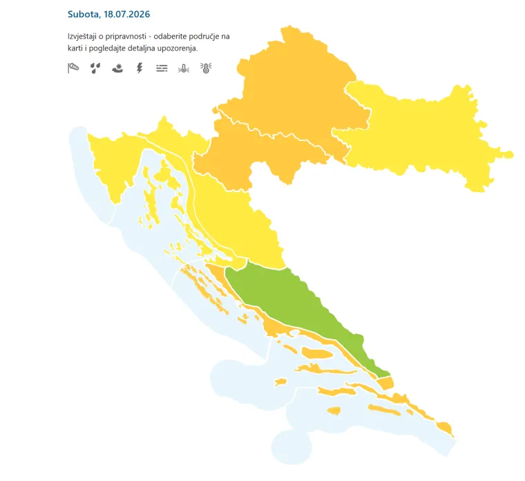 Snažno nevrijeme pogodilo susjede: Tuča i poplave, alarm upaljen za Hrvatsku