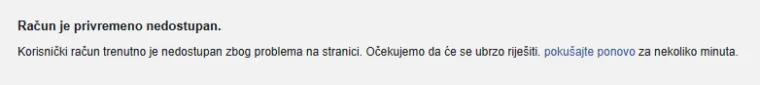 Facebook bio blokiran vi&scaron;e od dva sata, tisuće korisnika prijavljivale isti problem