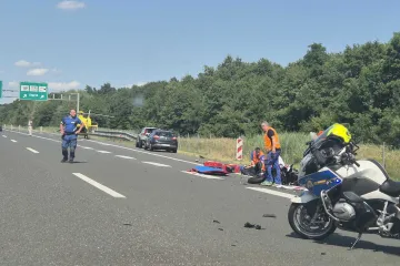 Sudar auta i motora na A1: Dignut i helikopter, stvara se kolona prema Zagrebu