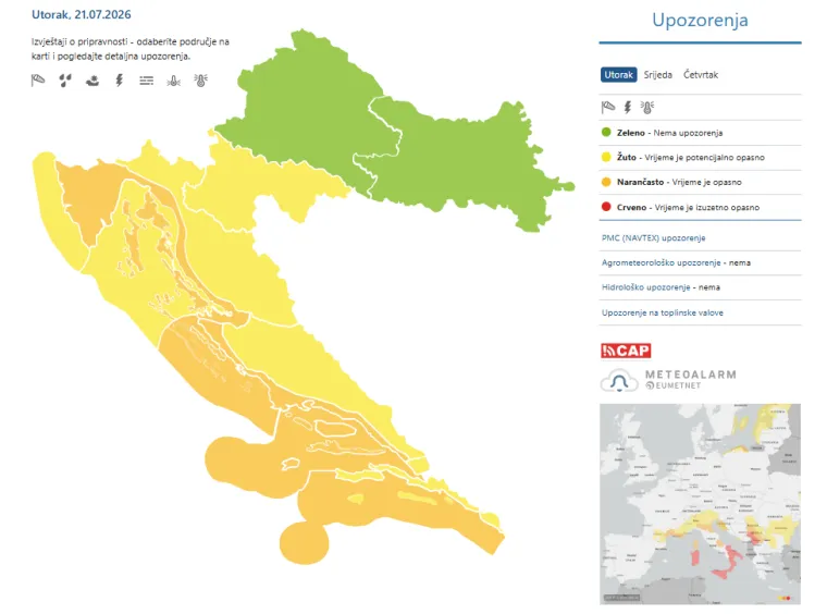 Tuča veličine oraha u Rovinju, ima ozlijeđenih: Superćelija poharala dio Istre