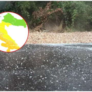 Oluja pogodila dio Hrvatske: Pala tuča, temperature se snizile, a najgore tek dolazi
