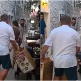 Kutijama udario dječja kolica: Pogledajte incident u Primo&scaron;tenu. Policija: 'Uhitili smo ga'