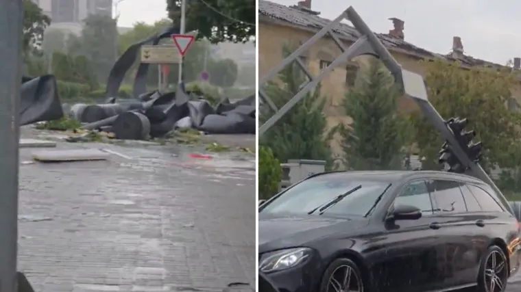 &Scaron;ire se apokaliptične scene: Vjetar čupao stabla, krovove i semafore! Ozlijeđeno 15 ljudi