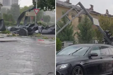 &Scaron;ire se apokaliptične scene: Vjetar čupao stabla, krovove i semafore! Ozlijeđeno 15 ljudi