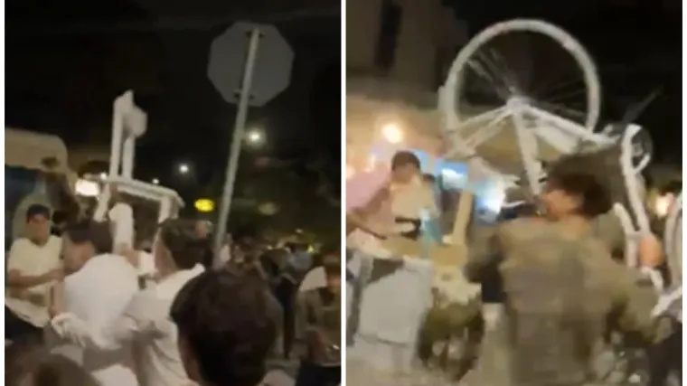 &Scaron;ake, noge i bicikl letjeli na sve strane: &Scaron;iri se snimka masovne tučnjave