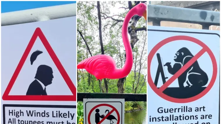 Mu&scaron;karac postavlja urnebesne prometne znakove po gradu: Ovi će vas nasmijati do suza