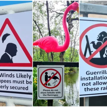 Mu&scaron;karac postavlja urnebesne prometne znakove po gradu: Ovi će vas nasmijati do suza