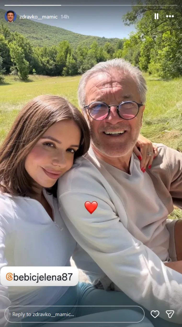 Zdravko Mamić objavio fotografiju s 27 godina mlađom Jelenom, prsten odmah privukao pažnju