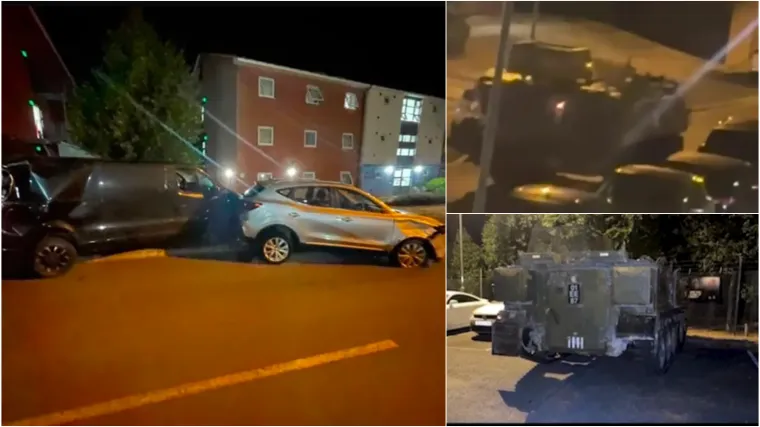 Pijani vojnici ukrali te&scaron;ki oklopnjak pa razbijali parkirane automobile