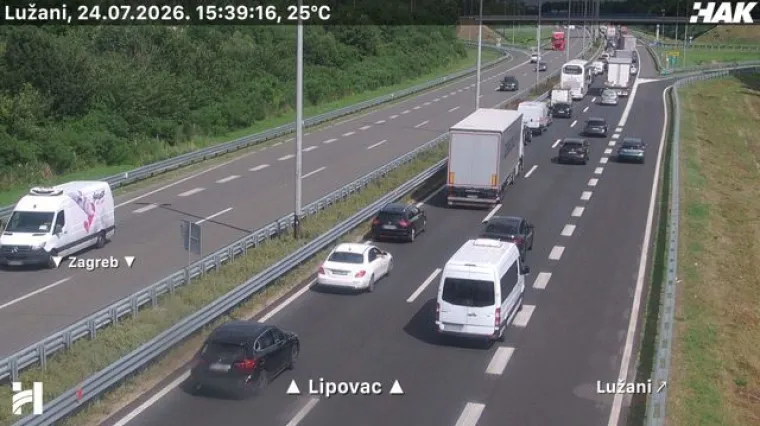 Sudar kod Lužana stvorio gužvu: Ima ozlijeđenih, vozači čekaju u kolonama