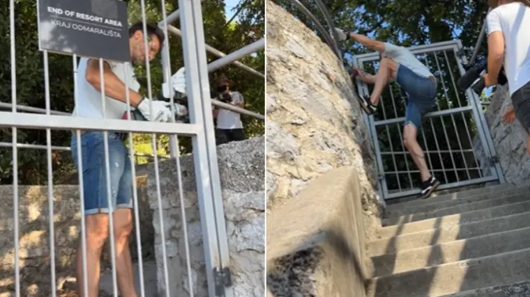 Miletić brusilicom otvorio plažu kod Hiltona: 'Bogati mogu uživati, a narod se kupa po &scaron;krapama'