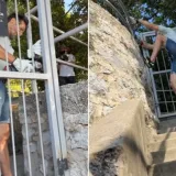 Miletić brusilicom otvorio plažu kod Hiltona: 'Bogati mogu uživati, a narod se kupa po &scaron;krapama'