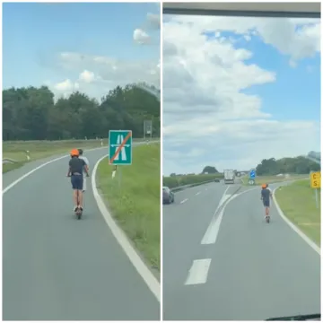 Snimljena suluda vožnja! Klinci na romobilu jure autocestom? 'Prevr&scaron;ili su svaku mjeru'