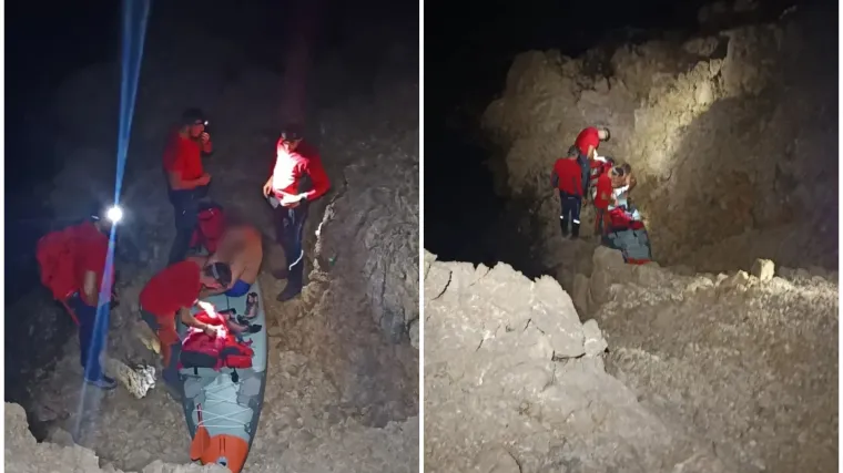 Bura turista odnijela sve do Paga: HGSS ga satima tražio na nepristupačnoj obali