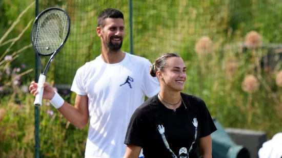 Teniska bomba! Novak Đoković i Arina Sabaljenka zajedno na terenu
