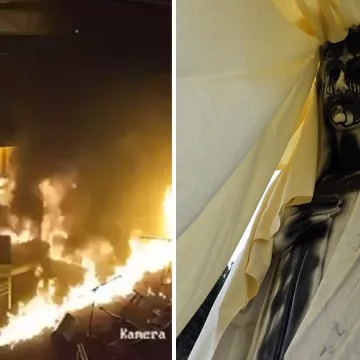 Vjernike u Međugorju &scaron;okirali prizori: Evo &scaron;to je sve vandal pisao i kako je zapalio vanjski oltar