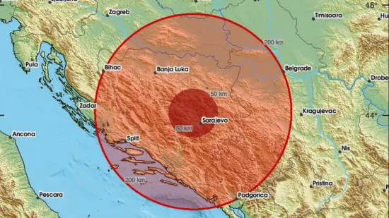 Potres pogodio Sarajevo, javili se građani: 'Jako je zaljuljalo'