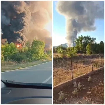 Izbio požar na odlagali&scaron;tu otpada u trogirskom zaleđu: U pomoć stigli kanaderi