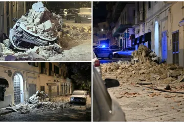 Smrskani auti pod odronima, osmero ozlijeđenih! Kaos u Italiji nakon snažnog potresa