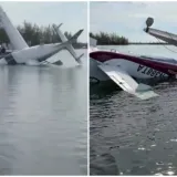 Snimljen trenutak udara: Hidroavion se zabio u pristani&scaron;te i zavr&scaron;io u moru