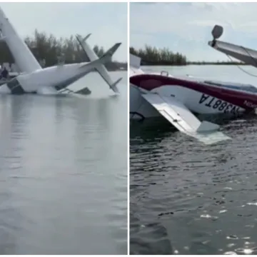 Snimljen trenutak udara: Hidroavion se zabio u pristani&scaron;te i zavr&scaron;io u moru