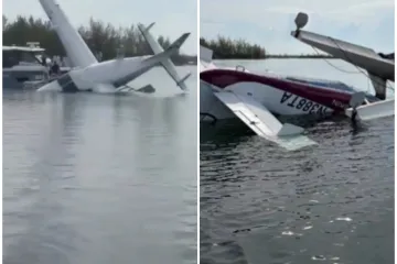 Snimljen trenutak udara: Hidroavion se zabio u pristani&scaron;te i zavr&scaron;io u moru
