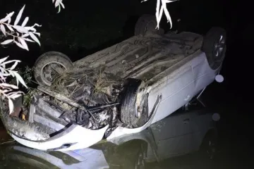Autom sletio u rijeku Orljavu, jedna osoba zavr&scaron;ila u bolnici