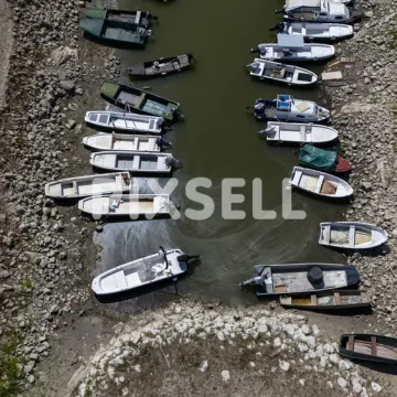 &Scaron;okantne snimke iz Vukovara: Dunav nestaje pred očima, čamci ostali na suhom
